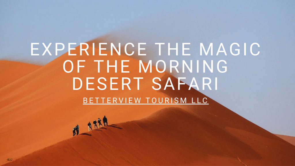 Experience the Magic of the Morning Desert Safari